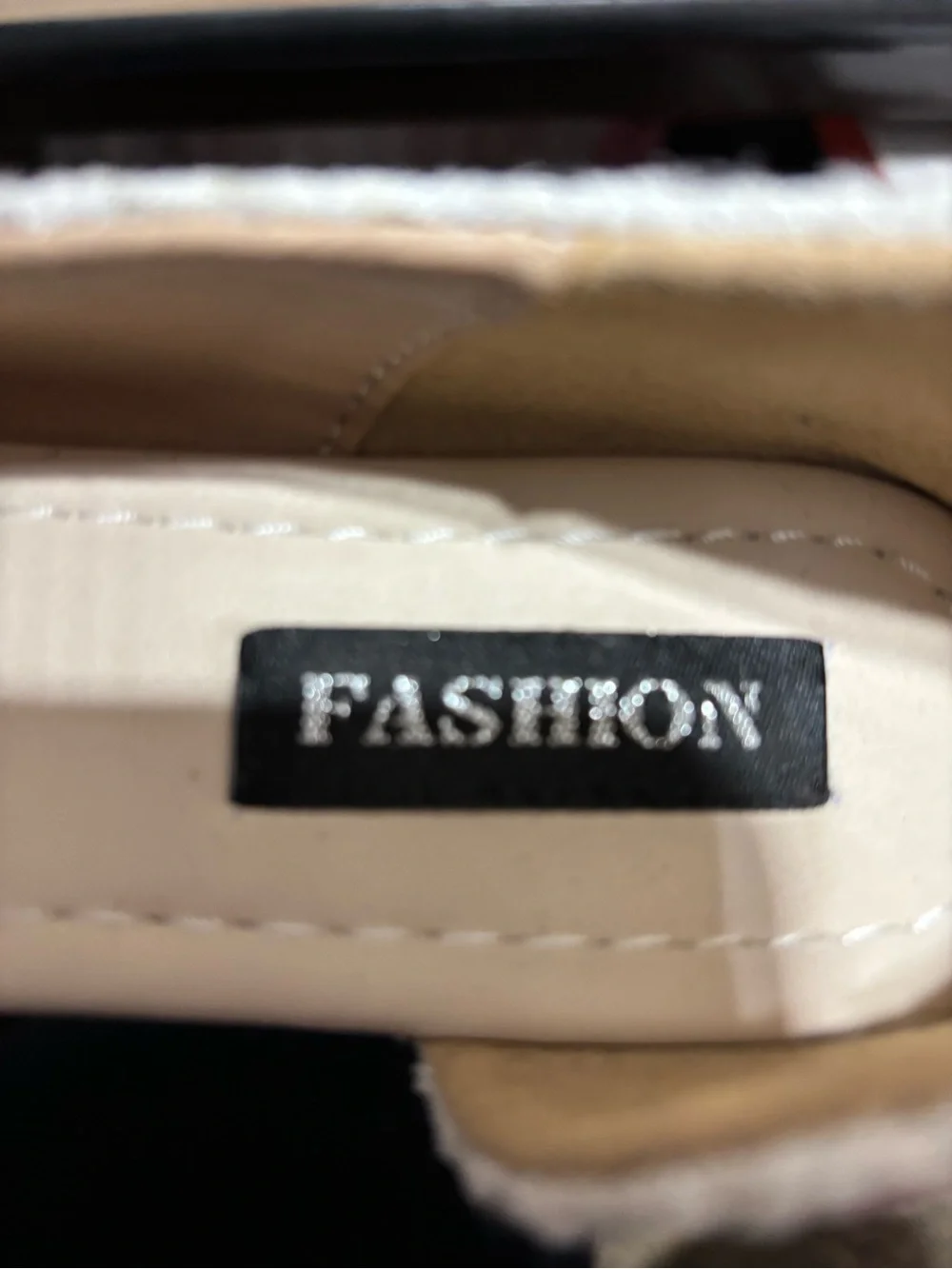 SHEIN Fashion Ivory Tweed Pointed Toe Ballet Flats - Women size 6